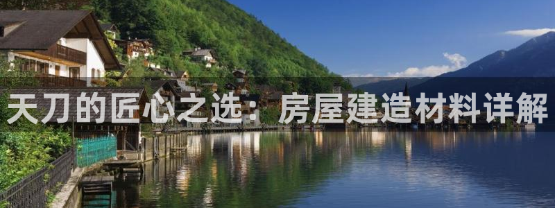 安信12娱乐登录：天刀的匠心之选：房屋建造材料详解