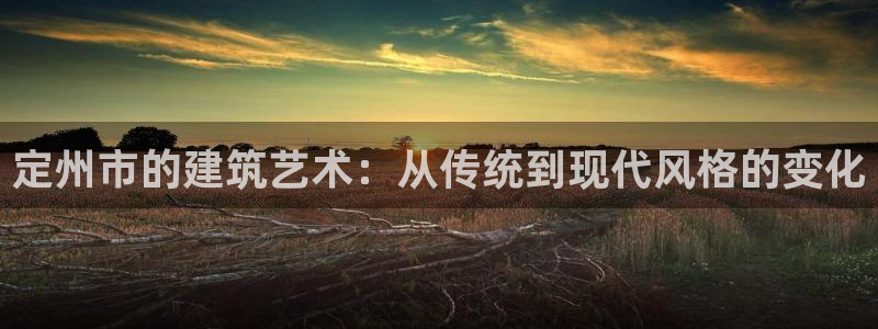 安信esp 12k：定州市的建筑艺术：从传统到现代风格的变化