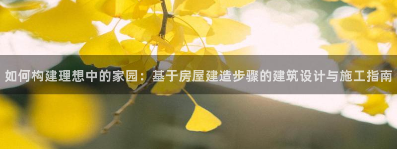 安信12注册：如何构建理想中的家园：基于房屋建造步骤的建筑设计与施工指南