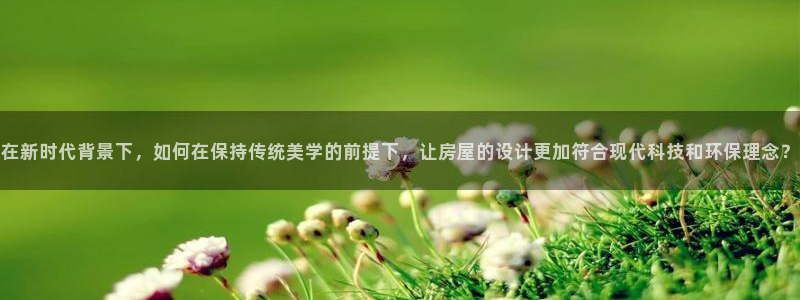 安信12是啥：在新时代背景下，如何在保持传统美学的前提下，让房屋的设计更加符合现代科技和环保理念？