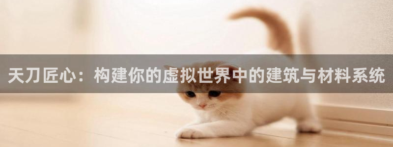 安信12怎么注册：天刀匠心：构建你的虚拟世界中的建筑与材料系统