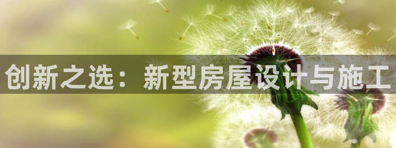 安信12娱乐平台：创新之选：新型房屋设计与施工